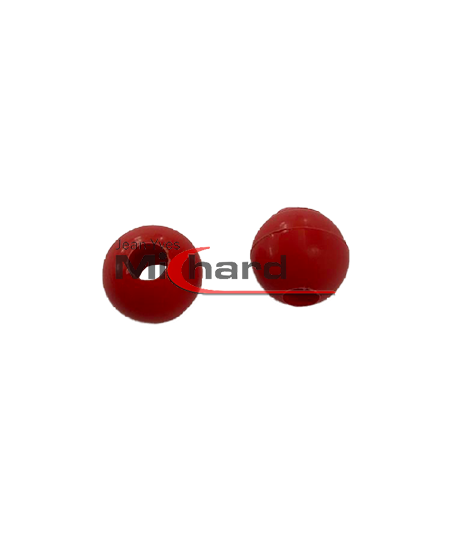 Bille rouge pour sortie à obturation