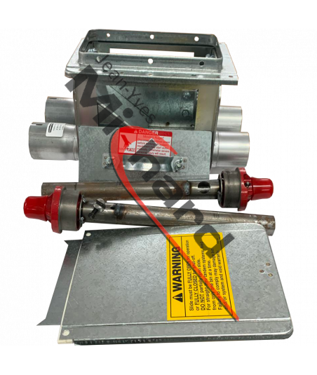 Boitard double à 30° Ø75 complet