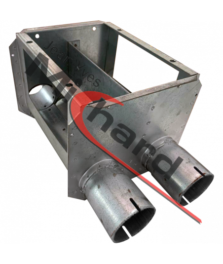 Boitard double Ø75 nu