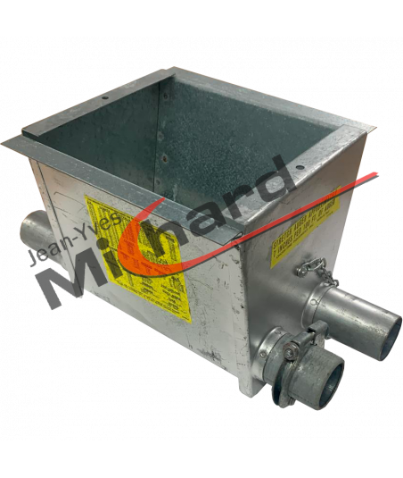 Embase double avec manchons et colliers Ø45