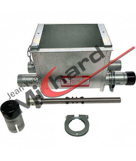 Embase double Ø45 complète