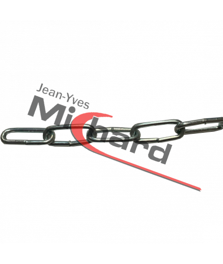 Chainette Ø4 acier galvanisé au ML