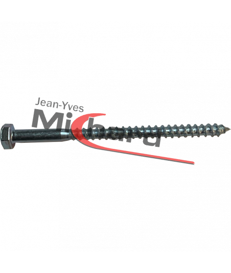 Tirefond 8X120 acier zingué