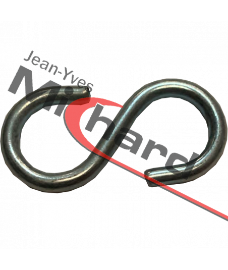 Crochet esse Ø4 acier zingué