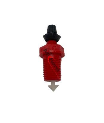 Clapet rouge avec ressort