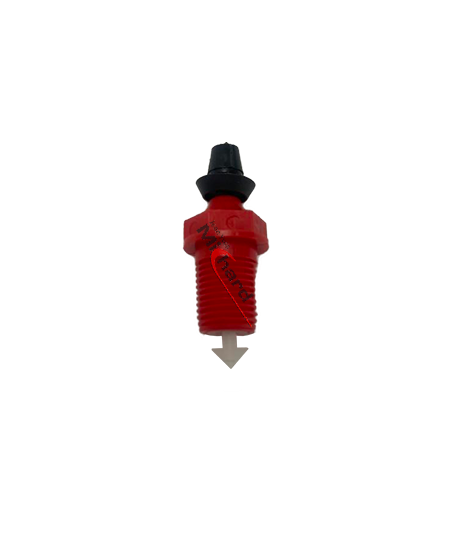 Clapet rouge avec ressort