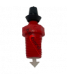 Clapet rouge avec ressort