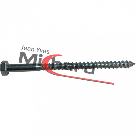 Tirefond 10X120 acier zingué