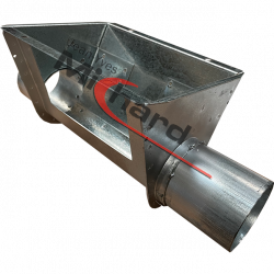 Boitard métal simple nu Ø90