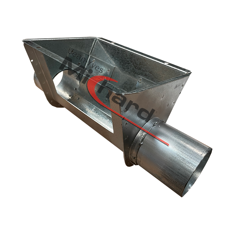 Boitard métal simple nu Ø90