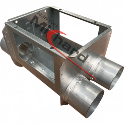 Boitard métal double nu Ø90