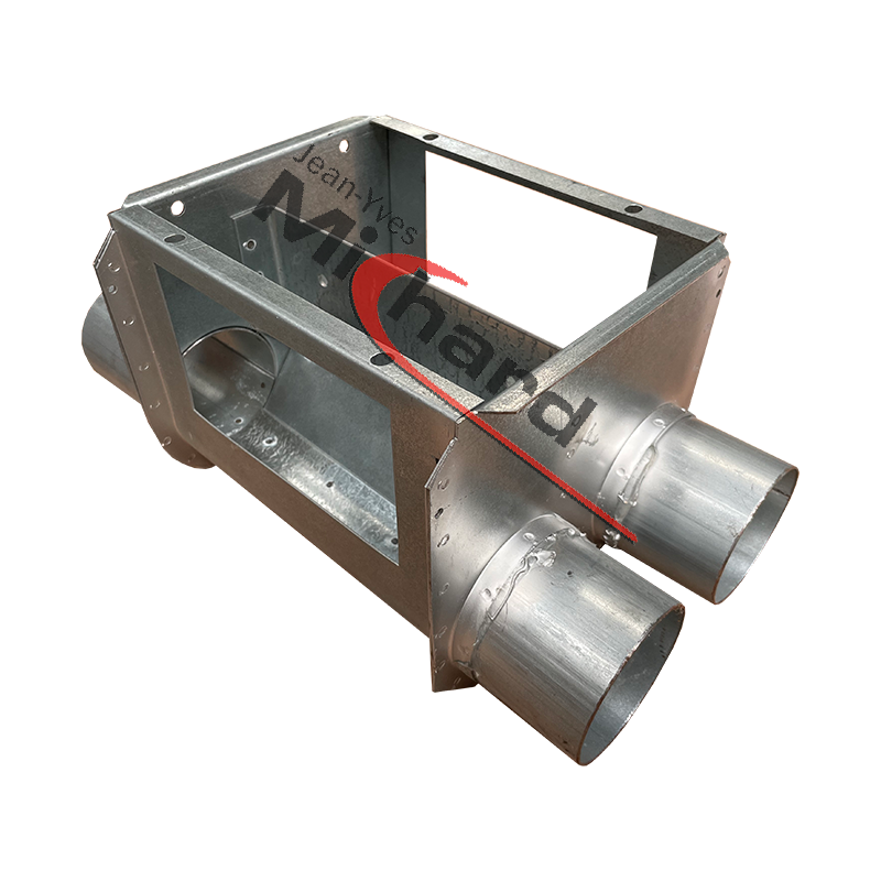 Boitard métal double nu Ø90