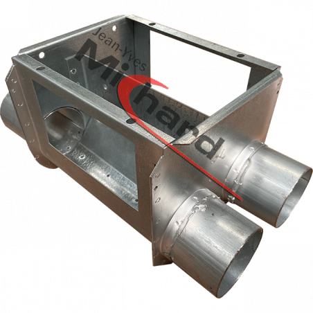 Boitard métal double nu Ø90