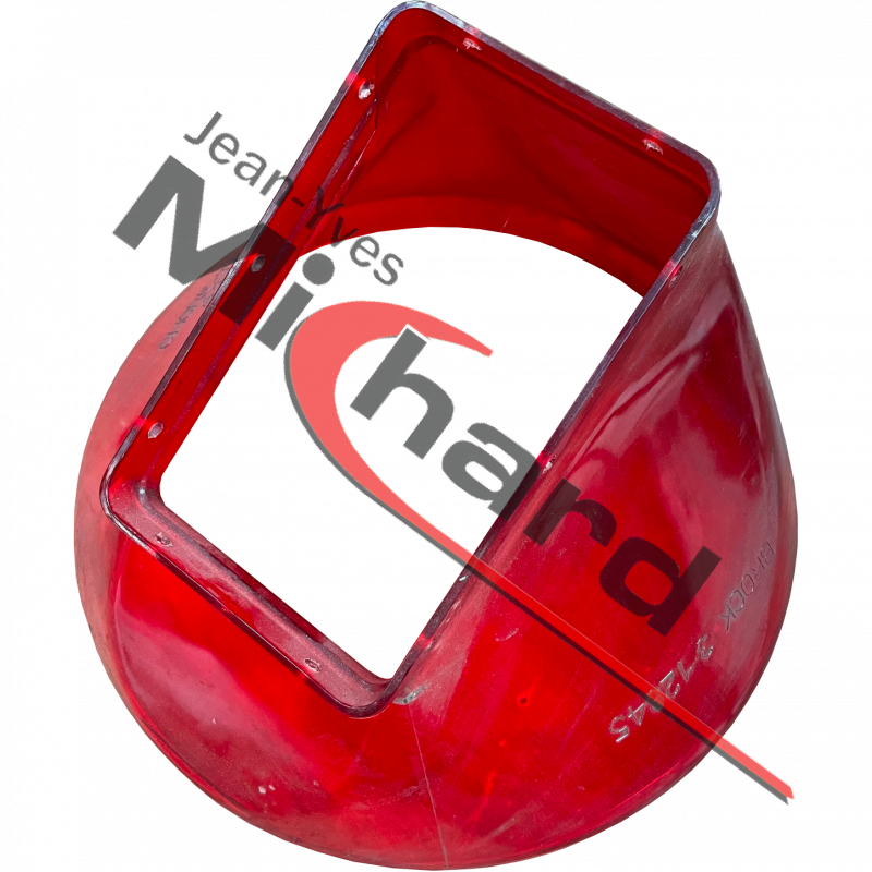 Embase plastique 30° transparente