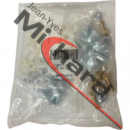 Kit vis et écrous plastique pour boitard