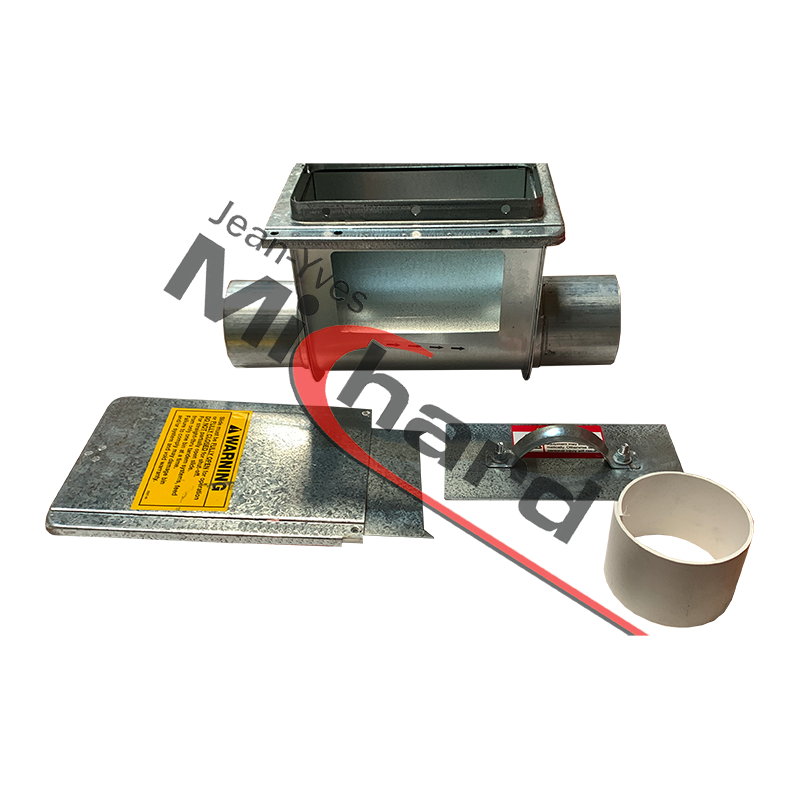 Boitard métal simple Ø108 sans axe d'ancrage