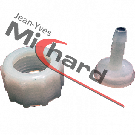 Raccord cannelé femelle 2 parties 3/4"