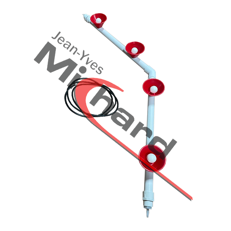 Satellite 4 coupes et raccord cannelé