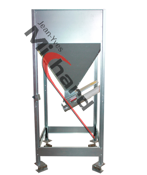 Station de pesage sur trémie girafe avec départ orientable